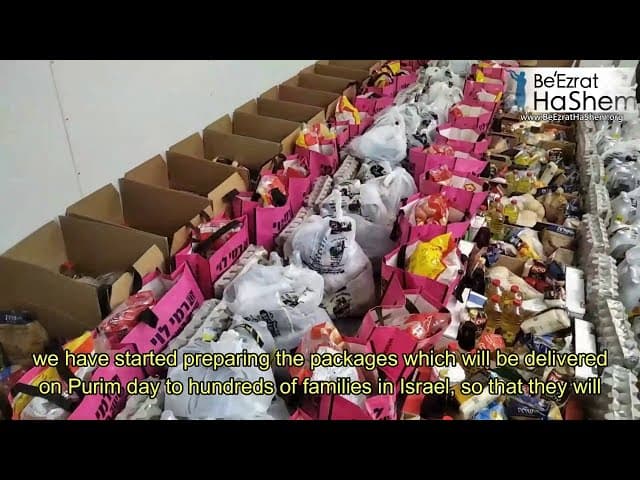 PURIM 5782 Helping Poor Jews In Israel