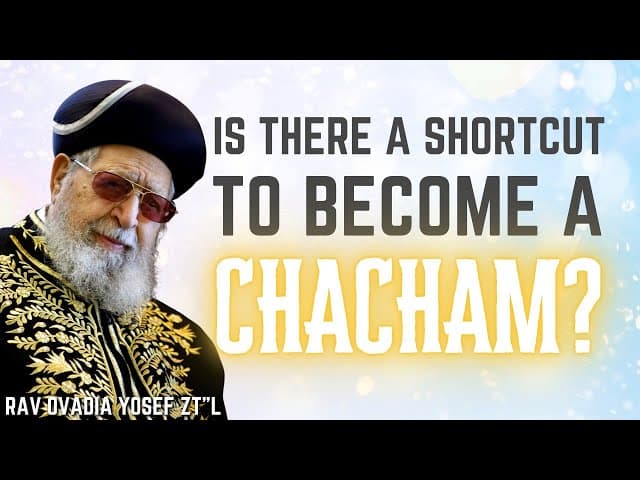 Is There A Shortcut To Become A Chacham?