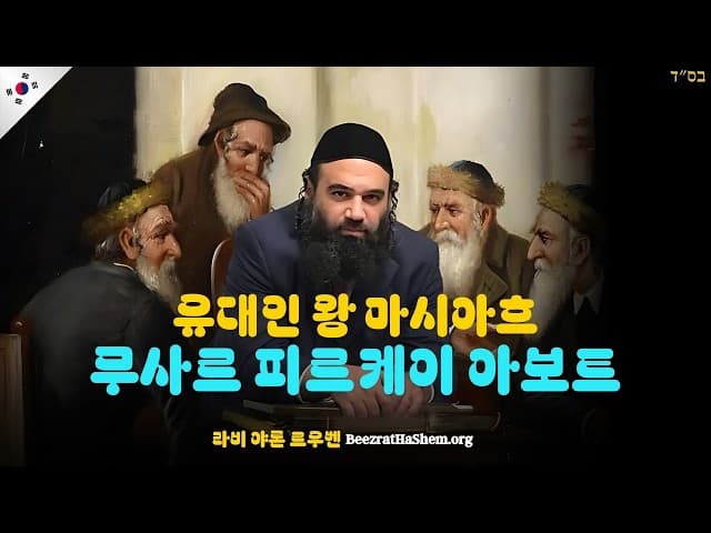 유대인 왕 마시아흐 - 무사르 피르케이 아보트