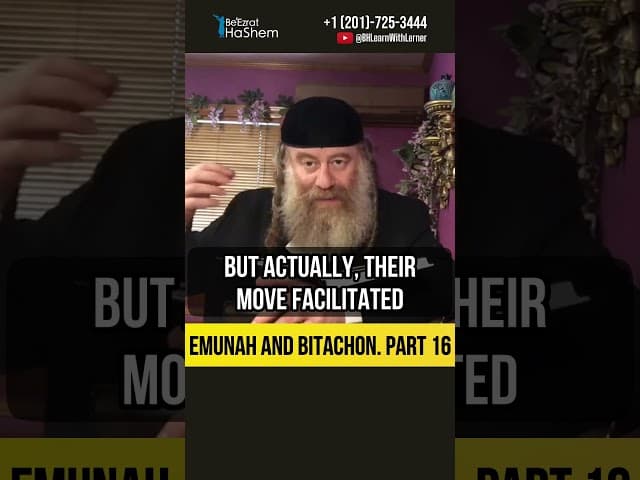1️⃣6️⃣ Emunah and Bitachon 💡 Human Schemes vs. Heavenly Decree #shorts #Torah