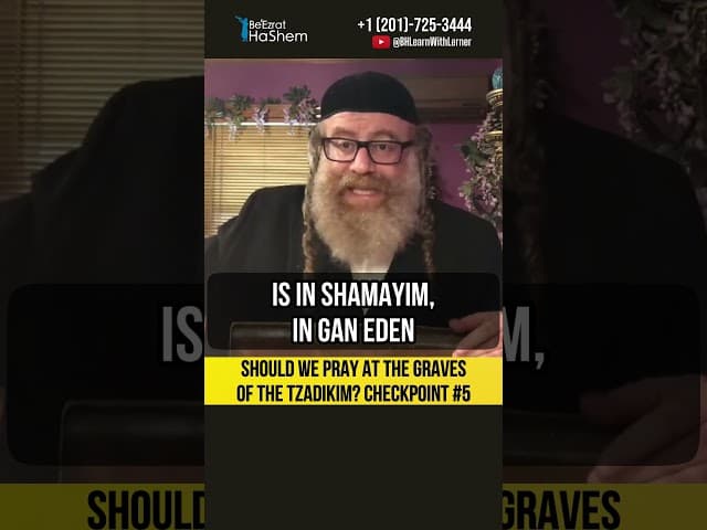 Should we pray at the graves of the Tzaddikim? 🟡 Checkpoint #5