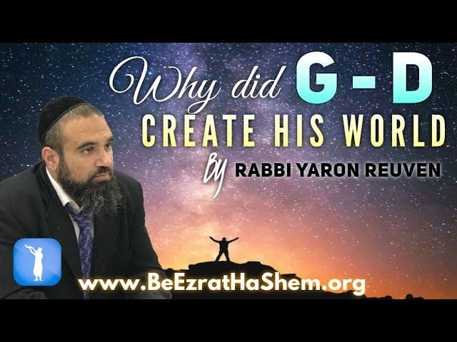 Why Did God Create His World  - MUSSAR Pirkei Avot (176‬)