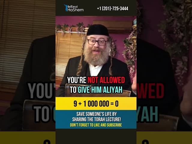 Torah Math: 9 + 1 000 000 = 0💡How to gather a minyan❓#shorts