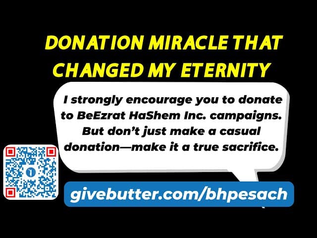 DONATION MIRACLE THAT CHANGED MY ETERNITY Daniel From Monsey