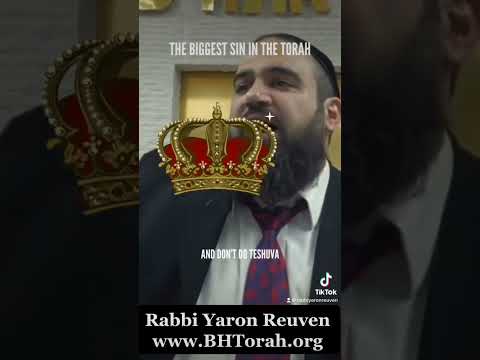 The Biggest Sin In The TORAH DEFINITION #rabbiyaronreuven #judaism #wastingseed #karet