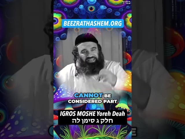 Rav Moshe Feinstein - Merugikan Tubuh dan Pikiran