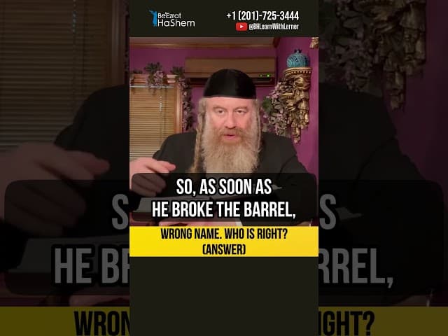 ❌ Wrong name. Who is right? (Answer) #Torah #shorts