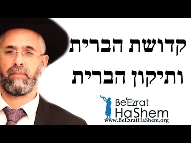 הרב שלמה שרביט - קדושת הברית ותיקון הברית