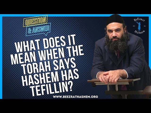   WHAT DOES IT MEAN WHEN THE TORAH SAYS  HASHEM HAS TEFILLIN