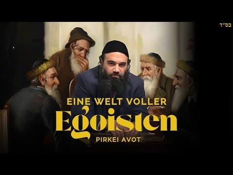 Eine Welt voller Egoisten - MUSSAR Pirkei Avot