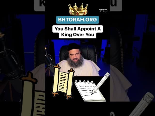 You Shall Appoint A King Over You #Torah #Jewish #RabbiYaronReuven #Judaism #Chassidut