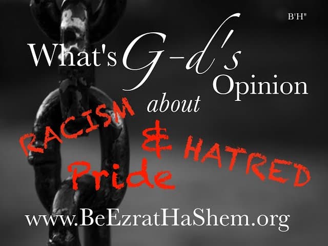 TORAH vs. RACISM: Why Should Anyone Care That You're A BLACK or WHITE or BLUE JEW?