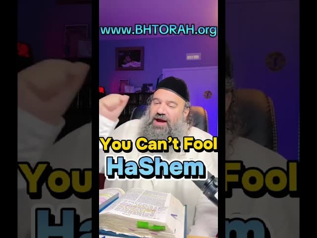 You Can't Fool HaShem