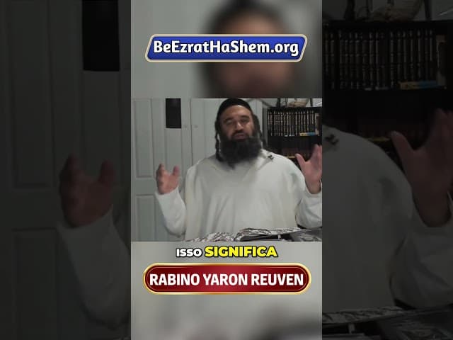 Não é Hora de Perguntar — É Hora de Confiar #Torá #Judeu #RabinoYaronReuven