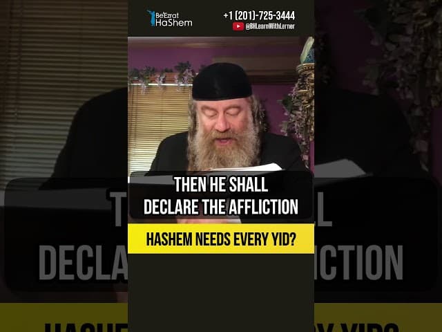 HaShem needs every Yid ⁉️ #shorts #Torah