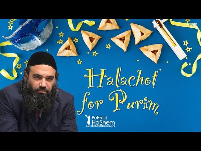 Halachot For Purim