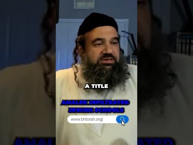 Amalek menyusup ke sekolah Yahudi.