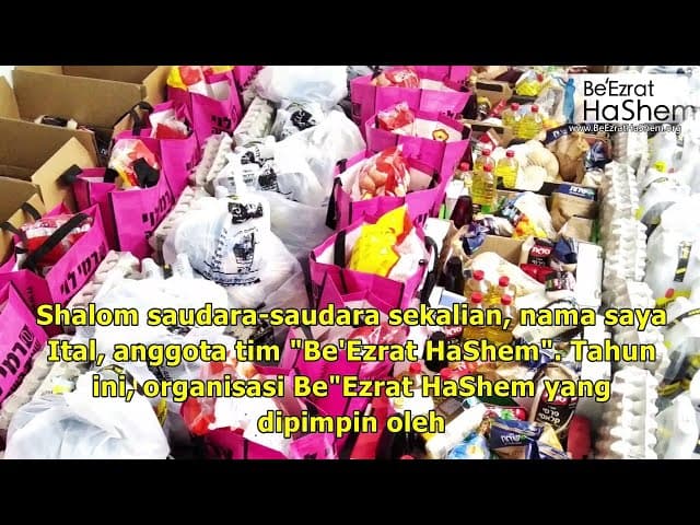 PURIM 5782 Membantu Orang Yahudi Miskin Di Israel
