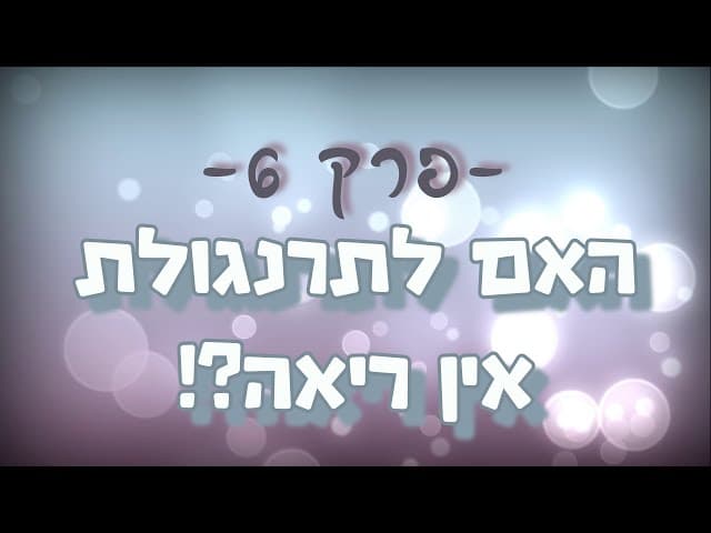 !?תגובה מס' 6 ליהודים המשיחיים  - האם לתרנגולת אין ריאה