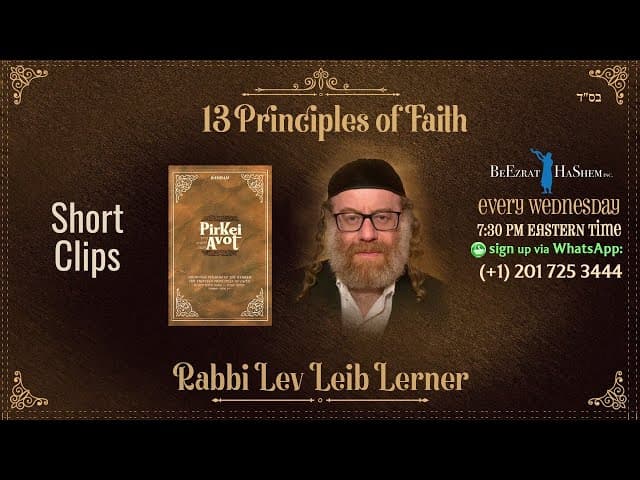 Mitzvot and Transgressions Concerning Elements of Soul  (Thirteen Principles of Faith)