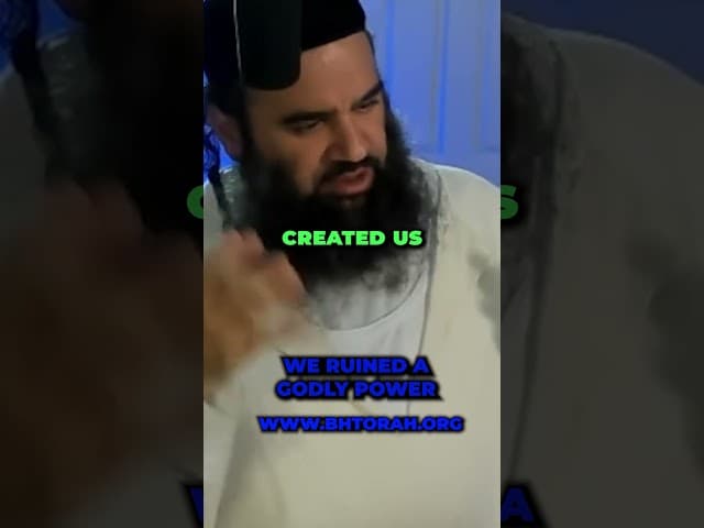 We Ruined A Godly Power  #motivation #rabbiyaronreuven #inspiring #orthodoxjudaism #kiruv