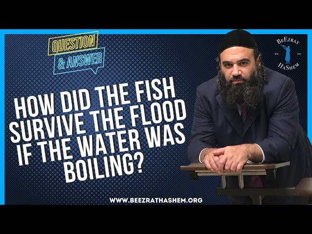   HOW DID THE FISH SURVIVE THE FLOOD IF THE WATER WAS BOILING