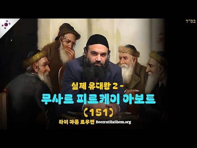 실제 유대왕 2 - 무사르 피르케이 아보트 (151)
