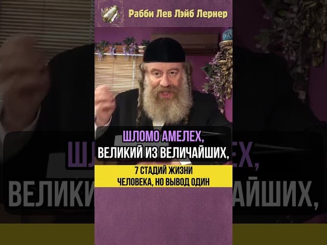 💠7 стадий жизни человека, но вывод один #shorts #Тора