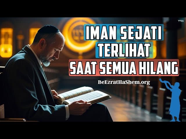 HaShem, aku tahu ini baik bagiku, dan itulah mengapa aku mencintaimu.