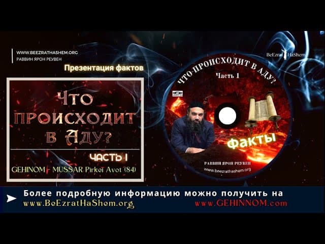 𝟏.Что происходит в Аду🔥? (Часть 1) | Раввин Ярон Реувен | Русские  Субтитры - HD1080