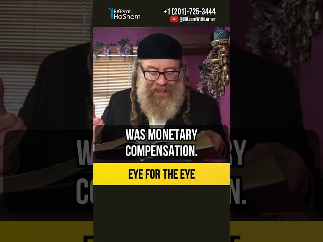 Eye for an eye 👁️ How to receive complete forgiveness for your sins #shorts #torah
