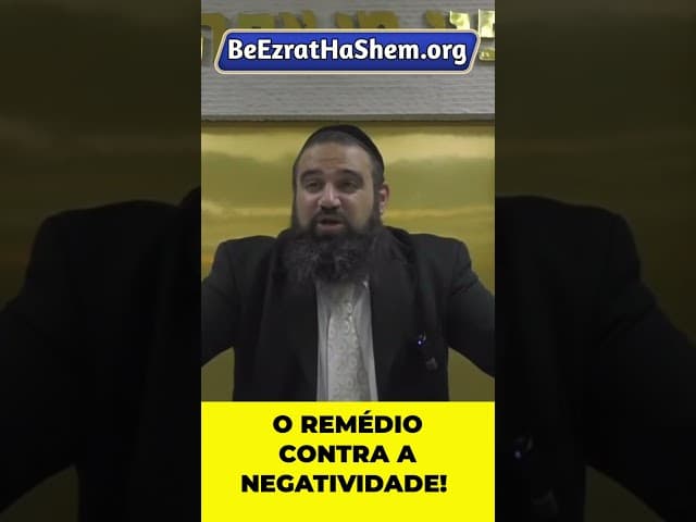 O Remédio Contra a Negatividade e as Palavras que Limitam #Torá #Judeu #RabinoYaronReuven