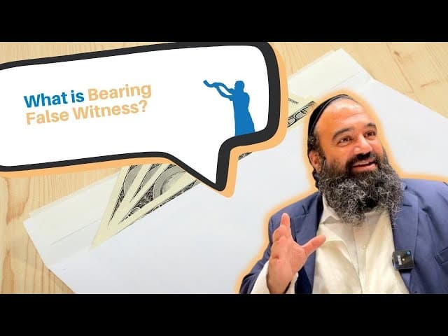 What is bearing false witness?