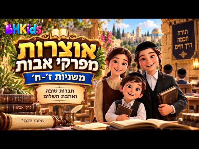 ✨ ממי להתרחק ואיך להרבות שלום? | פרק א משניות ז׳–ח׳ 🎵📖| | TORAH FOR KIDS AI