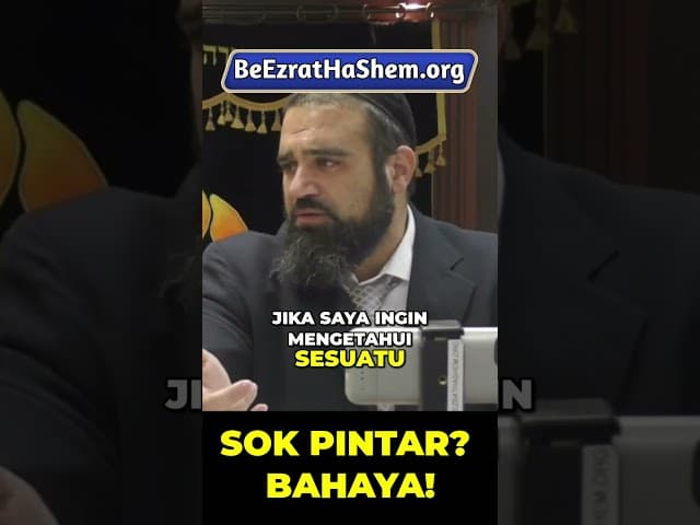 Belajar Tanpa Guru Dibenci Tuhan? #Torah #Yahudi #RabiYaronReuven