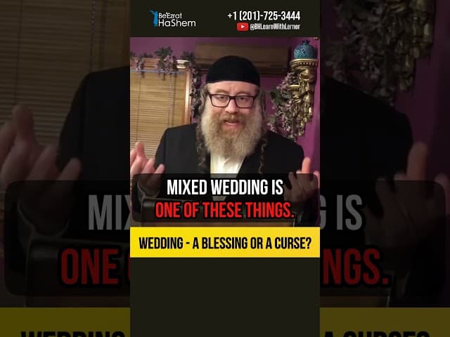 Wedding - a blessing or a curse? 😲 Shocking truth about mixed dancing wedding #shorts #torah