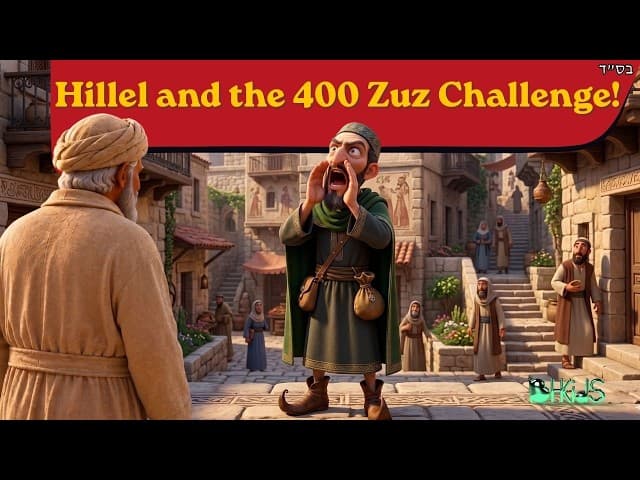 Hillel and 400 Zuz Challenge! | TORAH FOR KIDS AI