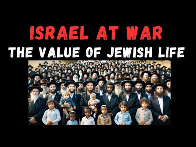 ISRAEL AT WAR: THE VALUE OF JEWISH LIFE