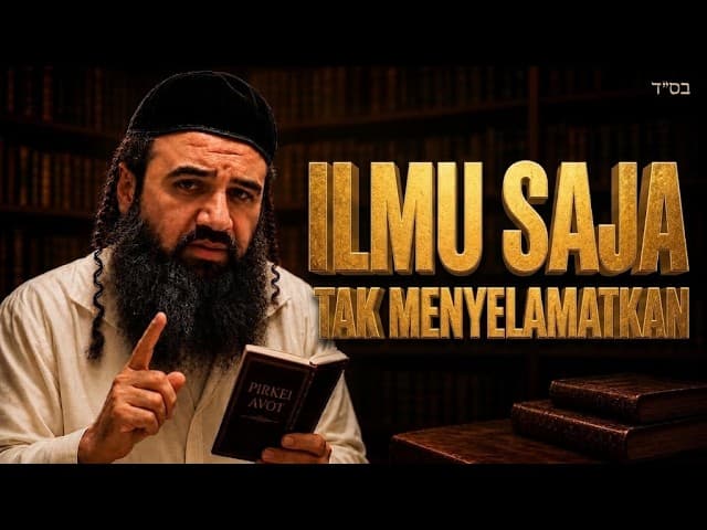 Ilmu Saja TIDAK MENYELAMATKAN! | Raja Yahudi Sejati 3 | Pirkei Avot 152