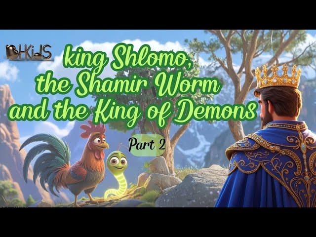 King Shlomo, the Shamir Worm and the King of Demons- Part 2 | TORAH FOR KIDS AI