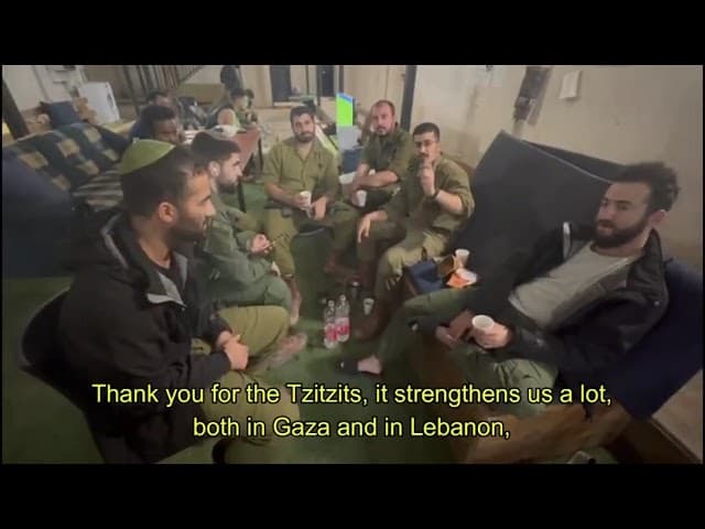 BeEzrat HaShem Inc. fiel en su apoyo a los soldados en batalla de las Fuerzas de Defensa de Israel