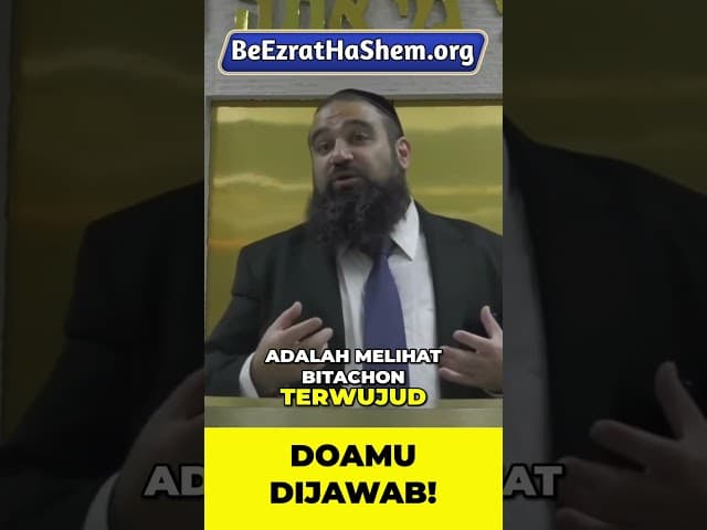 Saat Doamu Terjawab #Torah #Yahudi #RabiYaronReuven