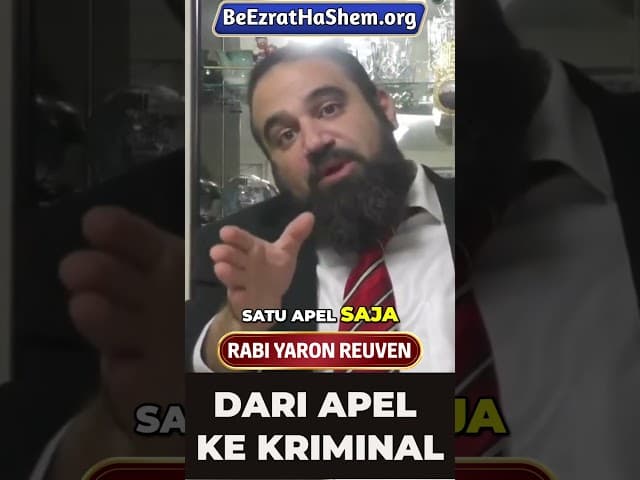 Kejahatan besar tidak terjadi dalam semalam #Torah #Yahudi #RabiYaronReuven