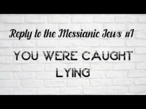 Reply to the messianic Jews #1- You Were Caught Lying by Rabbi Efraim Kachlon W/English Subtitles