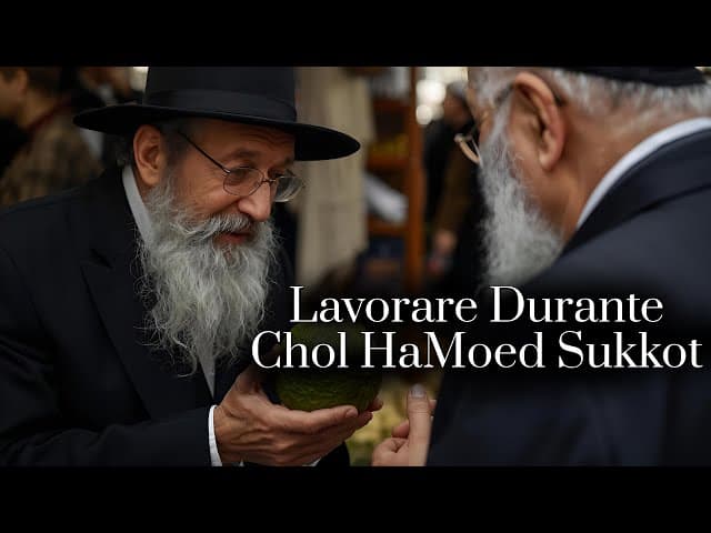 Lavorare Durante Chol HaMoed Sukkot