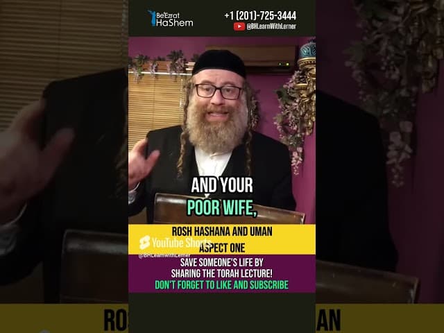 Rosh HaShanah and Uman - Aspect One 💡 Torah and Ethics #shorts #uman #roshhashanah