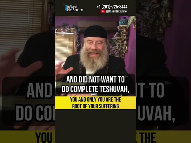You and only you are the root of your sufferings❗ #shorts #Torah