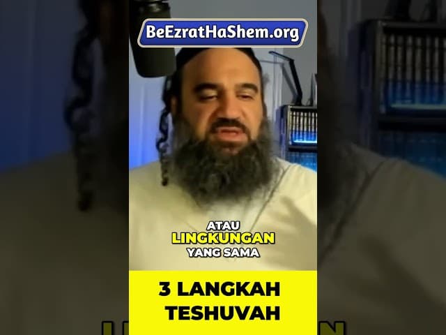 Berhenti Berbuat Dosa Saja Belum Cukup #Torah #Yahudi #RabiYaronReuven