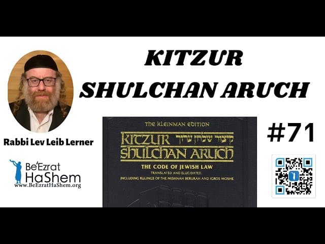 KITZUR SHULCHAN ARUCH - 71