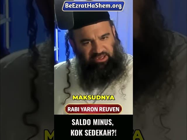 Saldo Habis Kok Malah Disuruh Donasi? #Torah #Yahudi #RabiYaronReuven